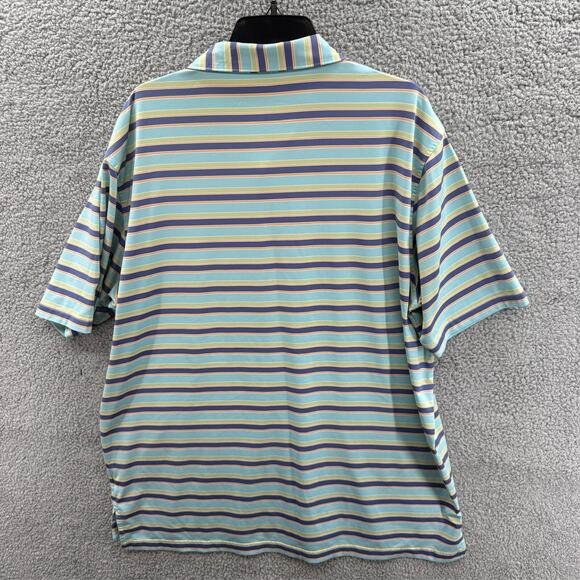 The Peter Millar Summer Comfort Polo Mens Stripped Golf XL - Picture 6 of 12
